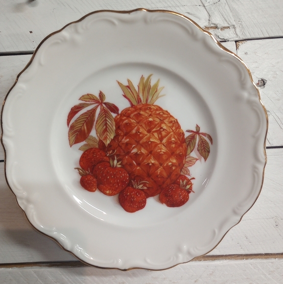 Set of 2 Vintage Fruit & Nut Designs Plates Winterling Roslau Bavaria Germany - Picture 2 of 10